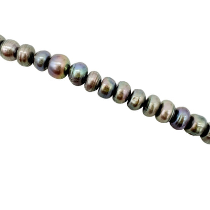 Premier Designs Necklace Shades of Gray 18 Inch Freshwater Pearl Necklace Toggle