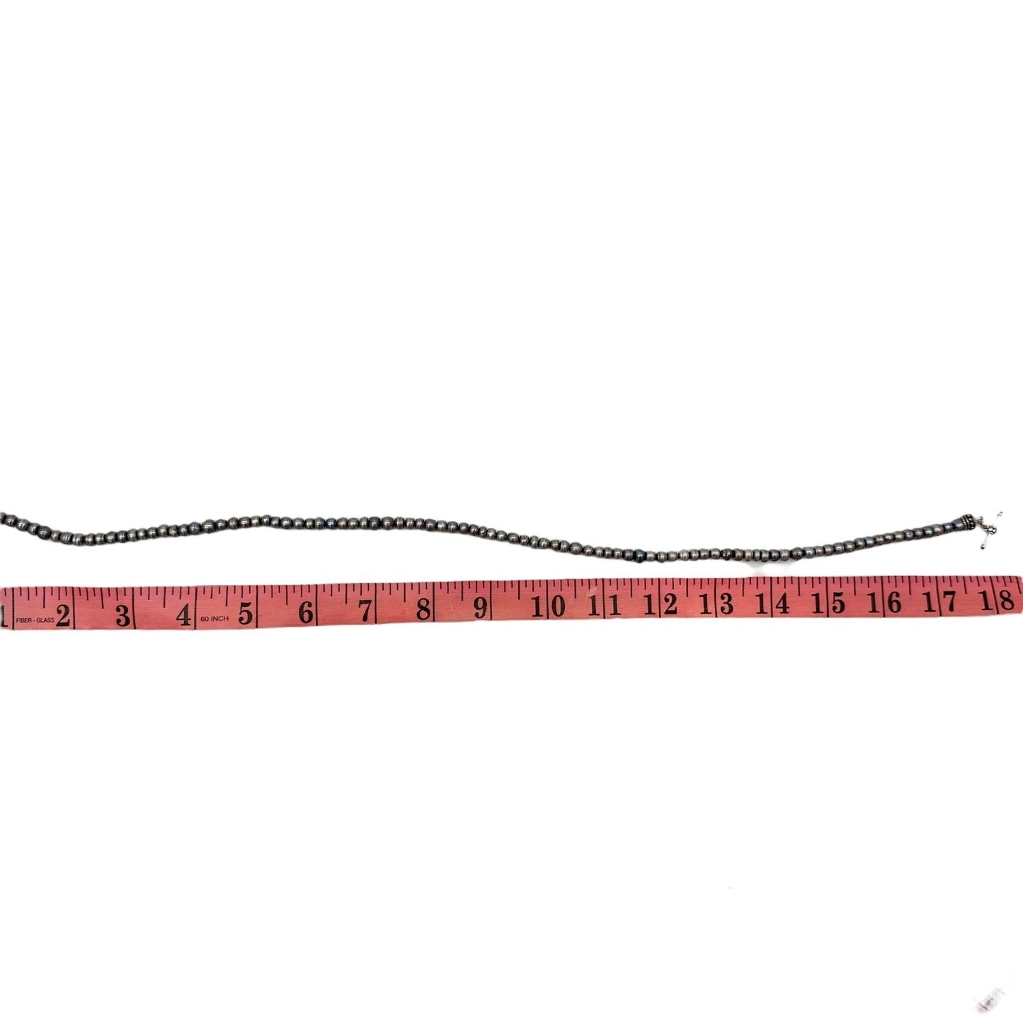 Premier Designs Necklace Shades of Gray 18 Inch Freshwater Pearl Necklace Toggle