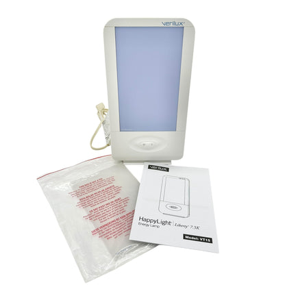 Verilux HappyLight Liberty 7.5K Energy Lamp Natural Spectrum Light Therapy Boxed