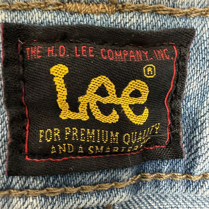 Lee Womens Midrise Straight Leg Jeans Size 8 M Light Blue Denim Cotton Blend