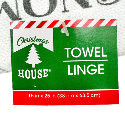 Gnome Themed Holiday Kitchen Towel Decorations Set 15x25 Towel Figs Ornament