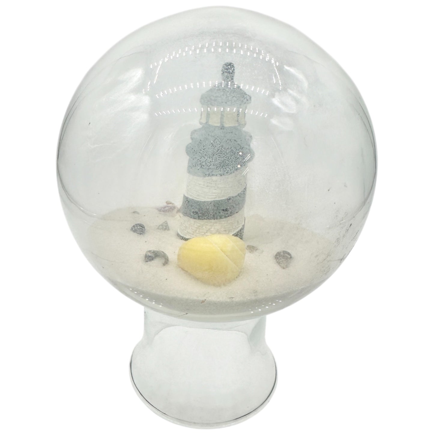 Lighthouse Snow Globe With Sand Seashells Starfish Inside Nautical SanStar USA