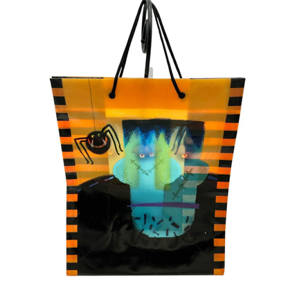 Hallmark Halloween Frankenstein Monster Gift or Treat Bag 13x11x6