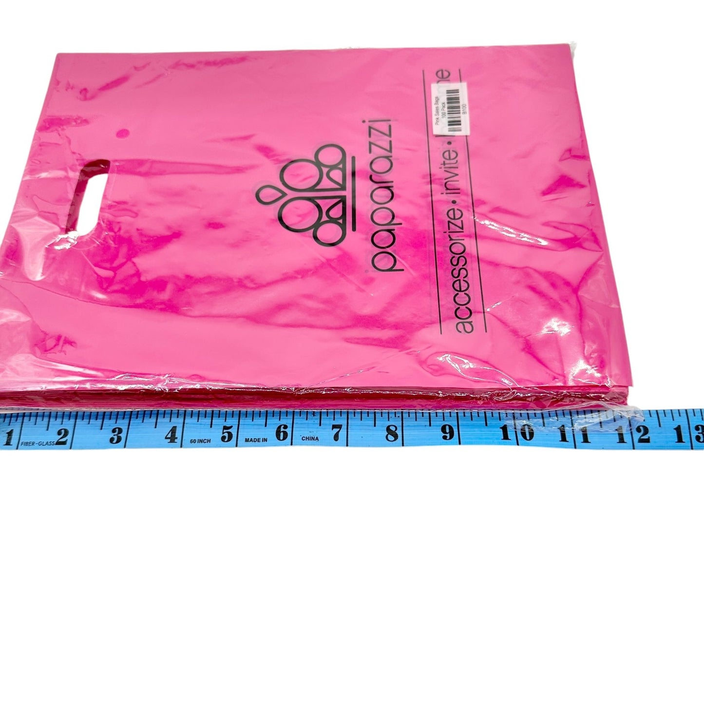 Paparazzi Pink Sales Bags 100 Pack 9"x12" With Handle For Retail & Events NIP