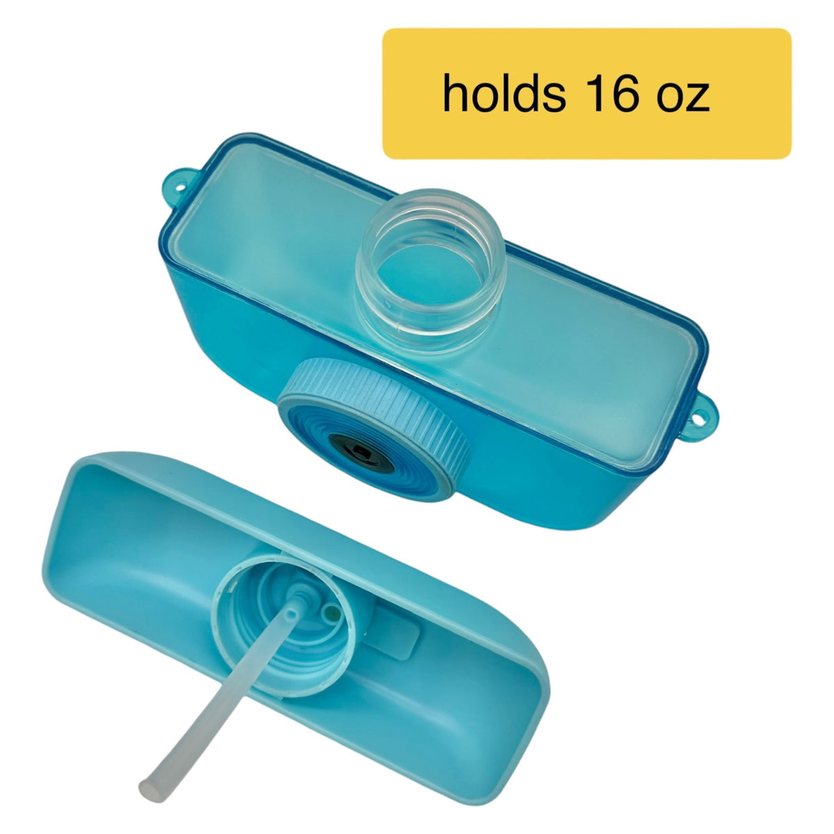 Target Bullseye Playground Summer Tumbler Camera Sipper Cup 15.2 oz Blue Plastic