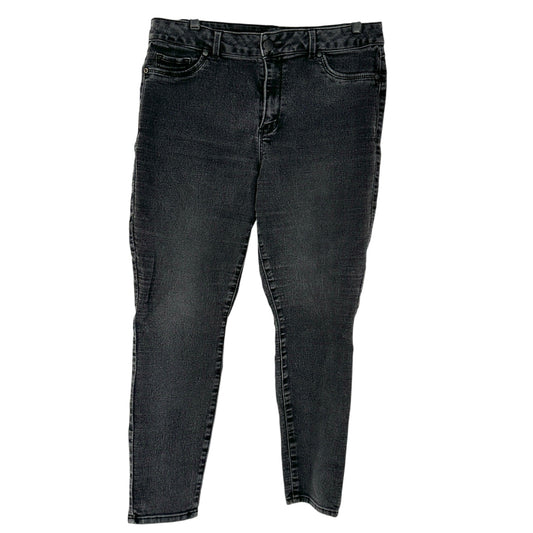 D Jeans Womens Size 16W Black Wash Stretch Skinny Jeans Classic
