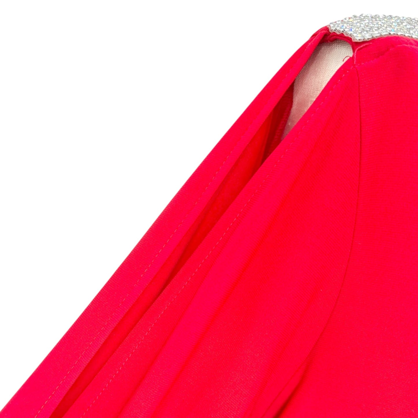 db Established 1962 Layered Blouse Size 2X Red Rhinestone Shoulder Open Sleeve