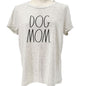 Dog Mom Graphic Tee Rae Dunn M Gray Cotton Poly Blend Short Sleeve Casual Top