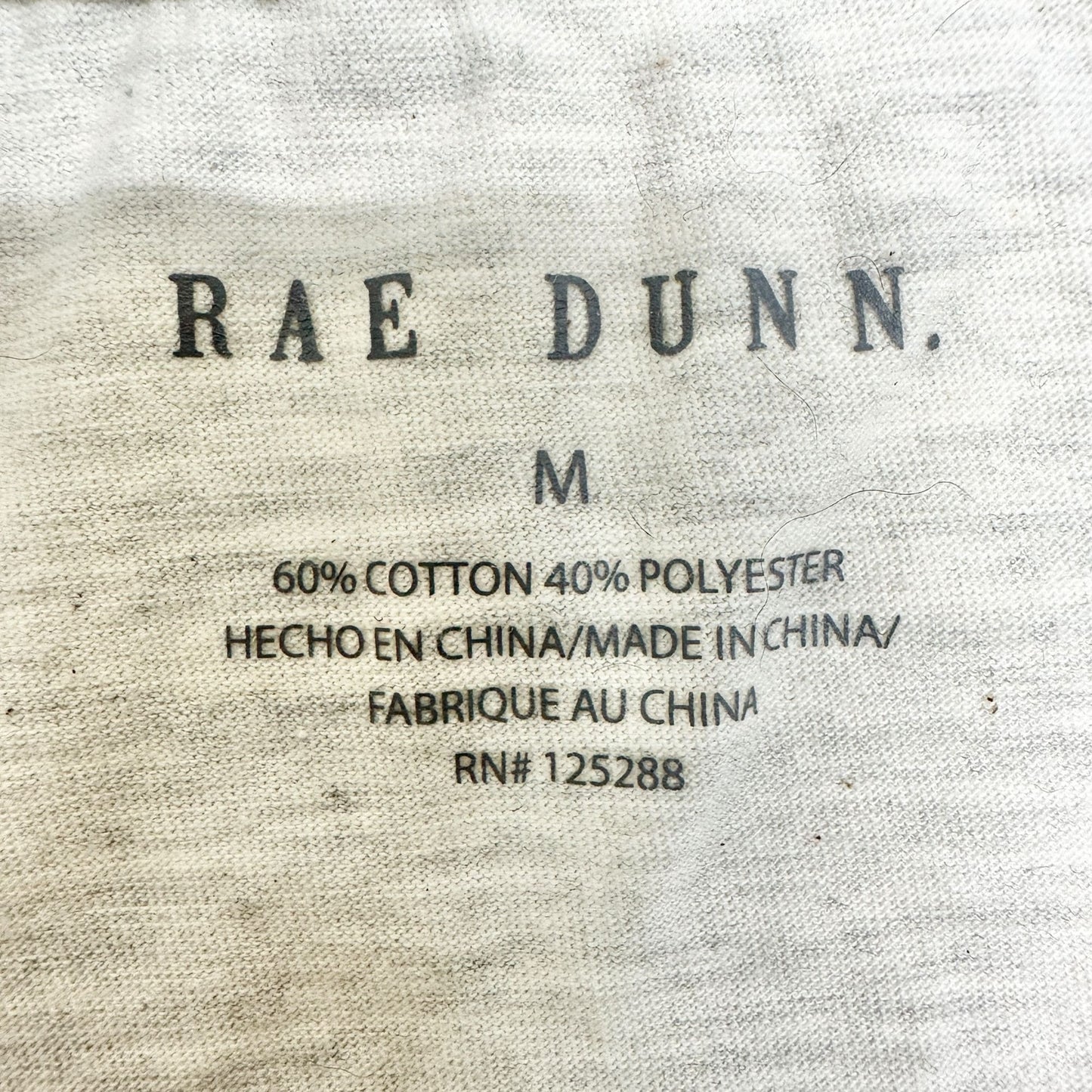 Dog Mom Graphic Tee Rae Dunn M Gray Cotton Poly Blend Short Sleeve Casual Top