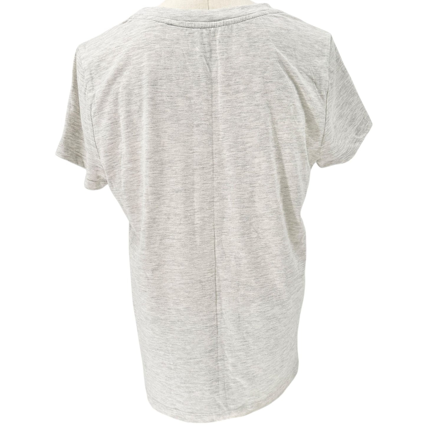 Dog Mom Graphic Tee Rae Dunn M Gray Cotton Poly Blend Short Sleeve Casual Top