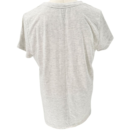 Dog Mom Graphic Tee Rae Dunn M Gray Cotton Poly Blend Short Sleeve Casual Top