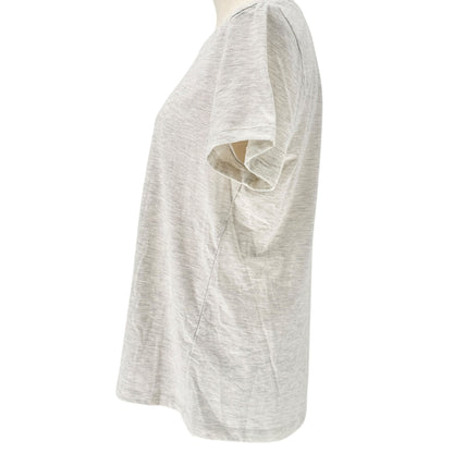 Dog Mom Graphic Tee Rae Dunn M Gray Cotton Poly Blend Short Sleeve Casual Top