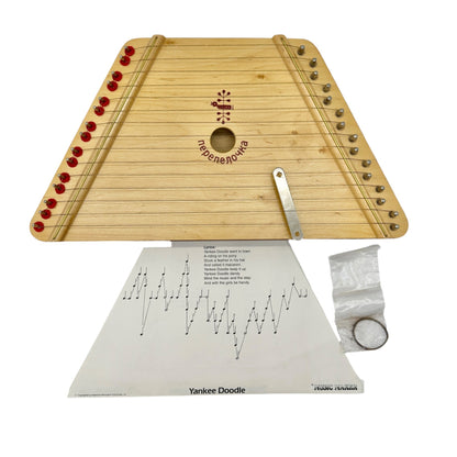 The Music Maker Wooden String Instrument With Songsheets Tuner and Spare Wire
