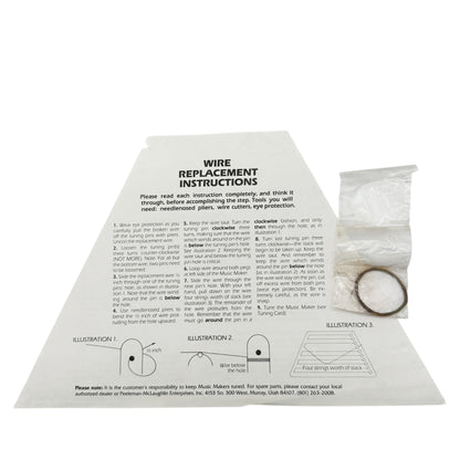 The Music Maker Wooden String Instrument With Songsheets Tuner and Spare Wire