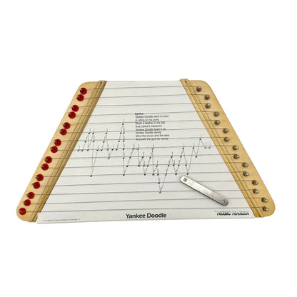 The Music Maker Wooden String Instrument With Songsheets Tuner and Spare Wire