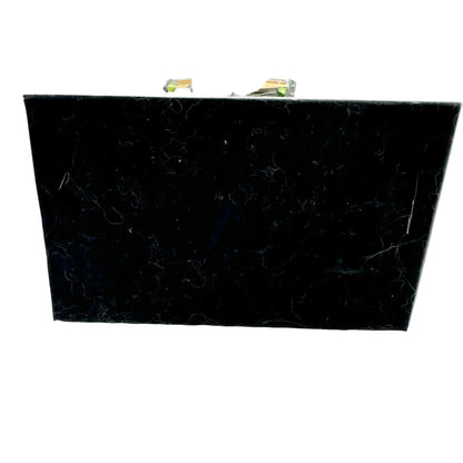 Christmas House Metal With Lights Trees Wreath Metal with Felt Bottom Festive