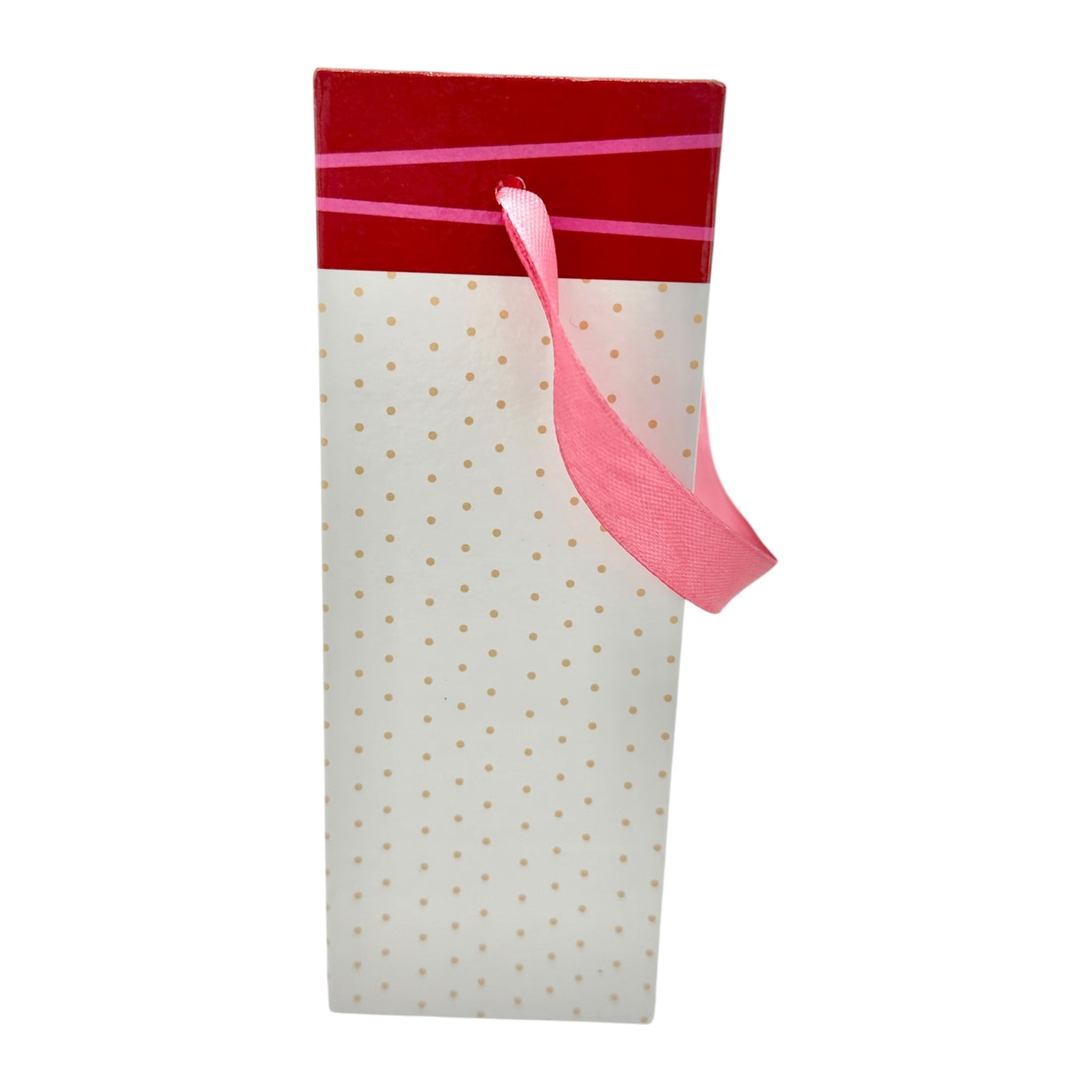 Valentine's Cardboard Gift Bag with Ribbon Handle LOVE 6 x 5.5 Inches