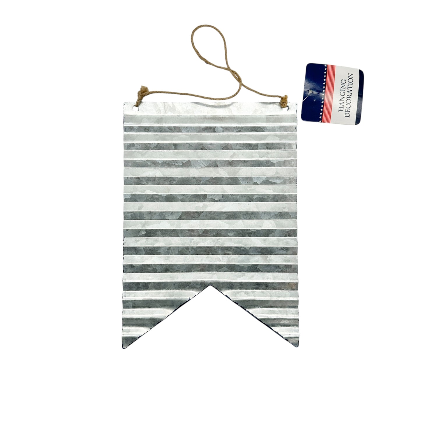 Patriot Welcome Tin 8 x 6 Hanging Sign Red White Blue NWT