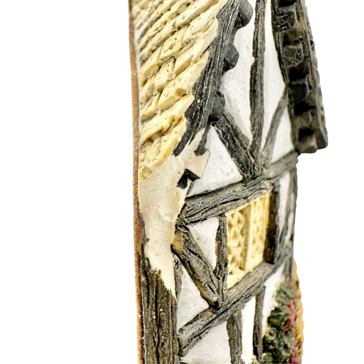 David Winter Cottages Collectors Guild 3D Village Sign Flat Back with Damage