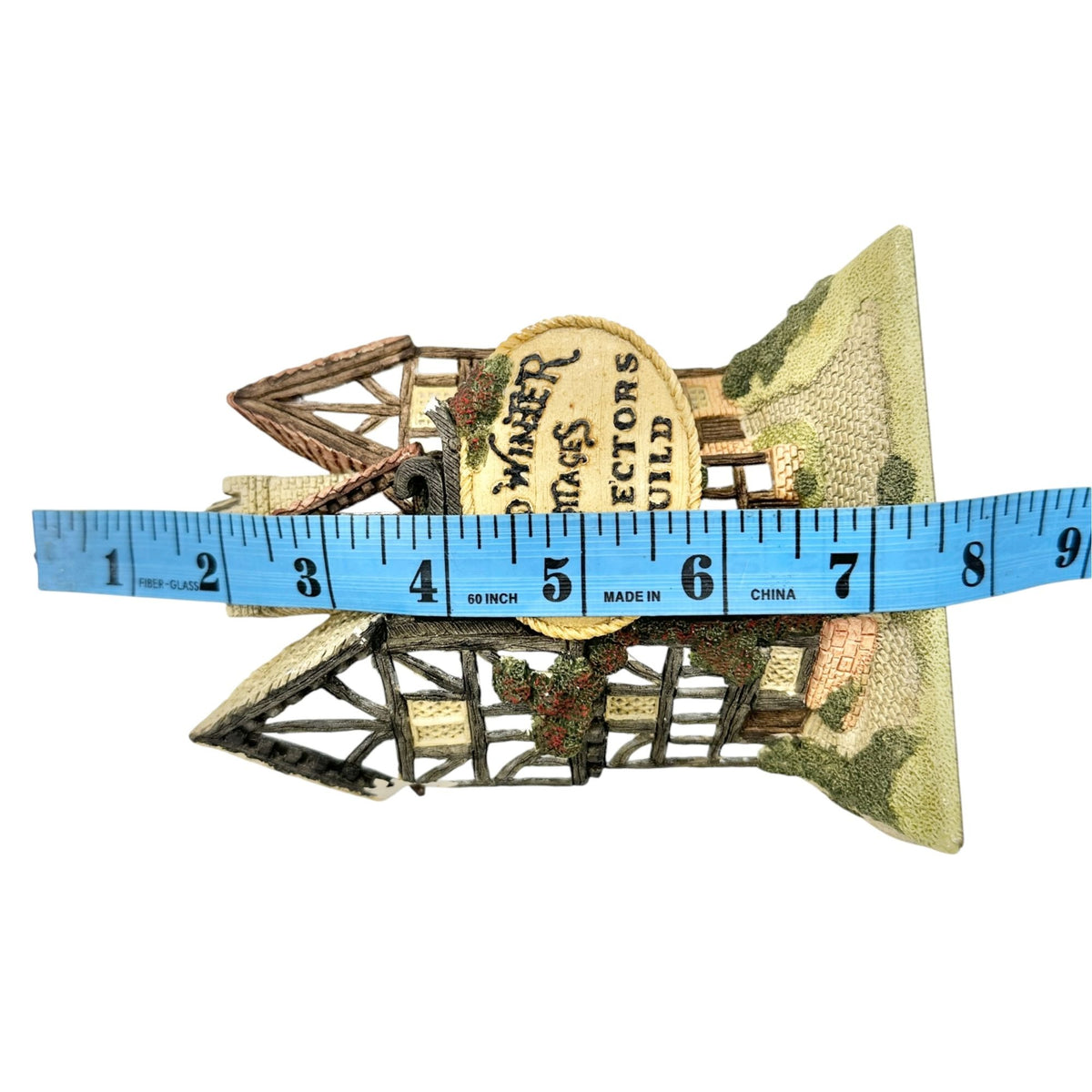 David Winter Cottages Collectors Guild 3D Village Sign Flat Back with Damage