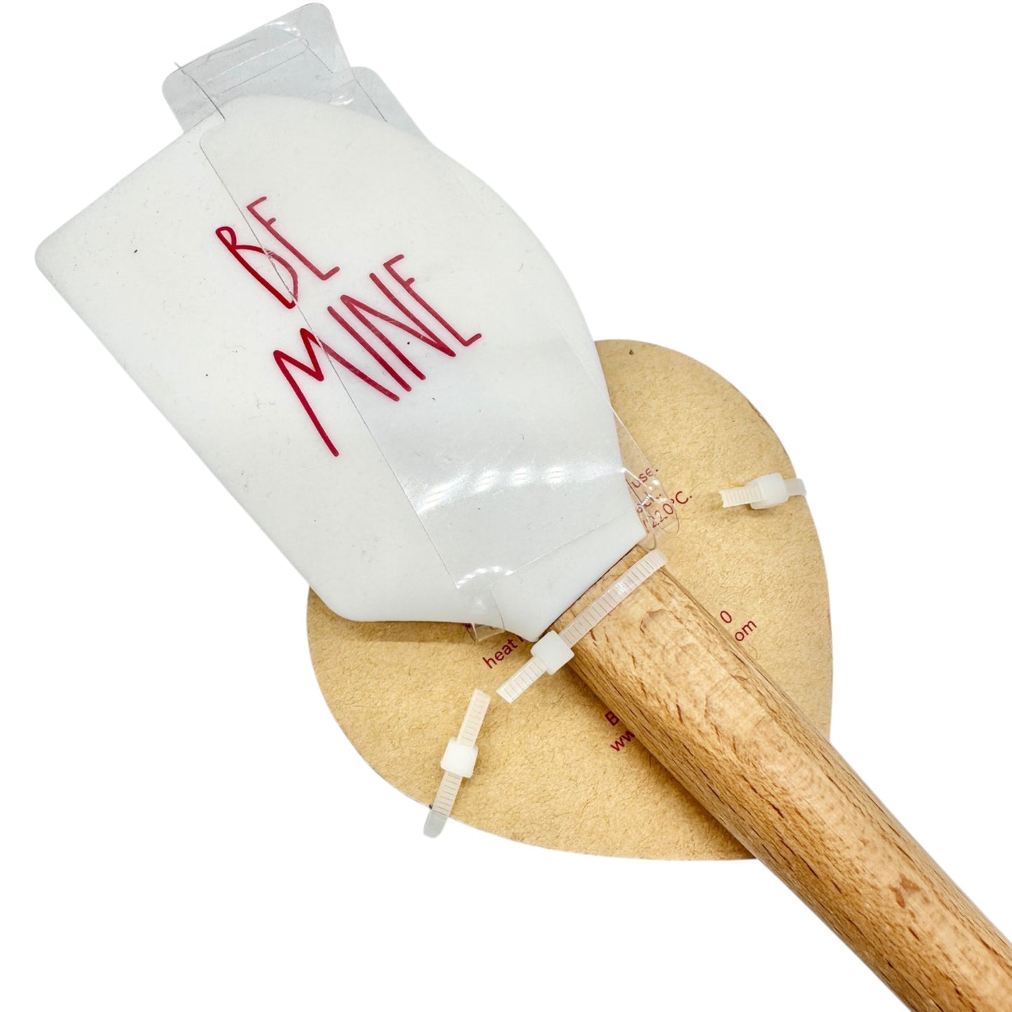 Rae Dunn Artisan BE MINE Silicone Spatula Heart Cookie Cutter Set Valentines