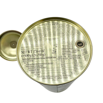 German Tin Canister Retro Ads Decorative Lid 500g Capacity Collectible