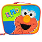 Sesame Street Elmo Insulated Lunch Box Red Blue Canvas 9.5x8x3 Alphabet Print