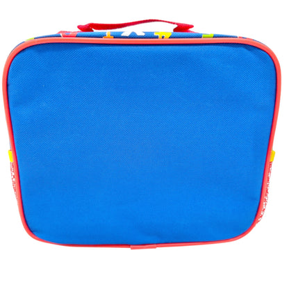 Sesame Street Elmo Insulated Lunch Box Red Blue Canvas 9.5x8x3 Alphabet Print