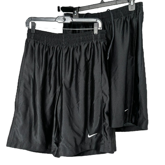 Nike Basketball Mesh Shorts 2 Pairs Mens M Black Elastic Waist Athletic Wear