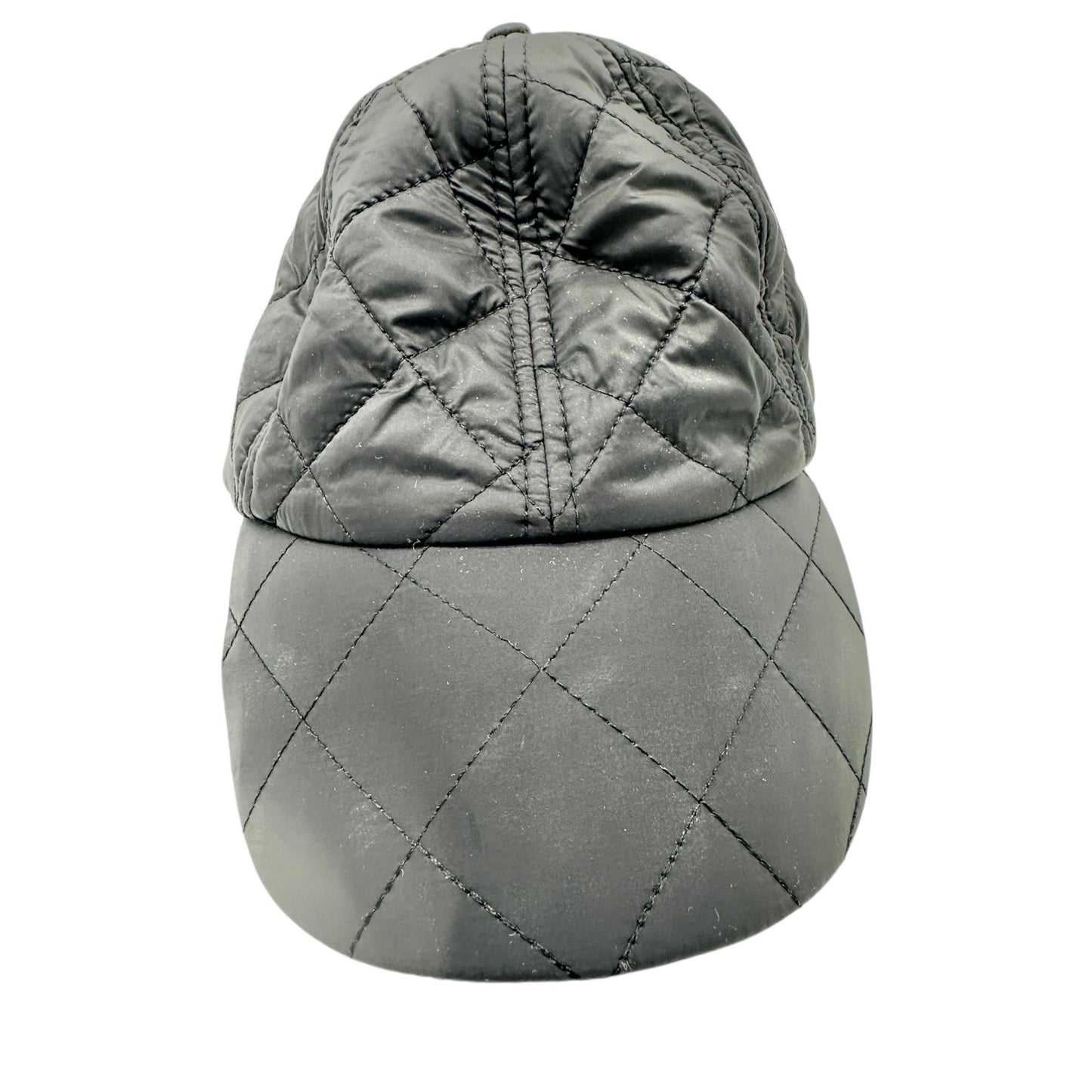 Quilted Nylon Adjustable Cap Soft Polyester Lining One Size Hook & Loop Closure