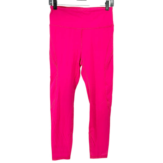 Marika Leggings Womens M Hot Pink High Waist Nylon Spandex Stretch Athletic Gear