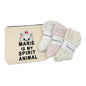 Aristocats Marie Makeup Bag 8.5 X 6.5 With 3 Pairs Of Fashion Socks Gift Set