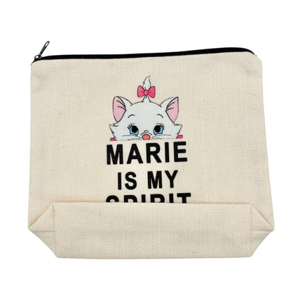 Aristocats Marie Makeup Bag 8.5 X 6.5 With 3 Pairs Of Fashion Socks Gift Set