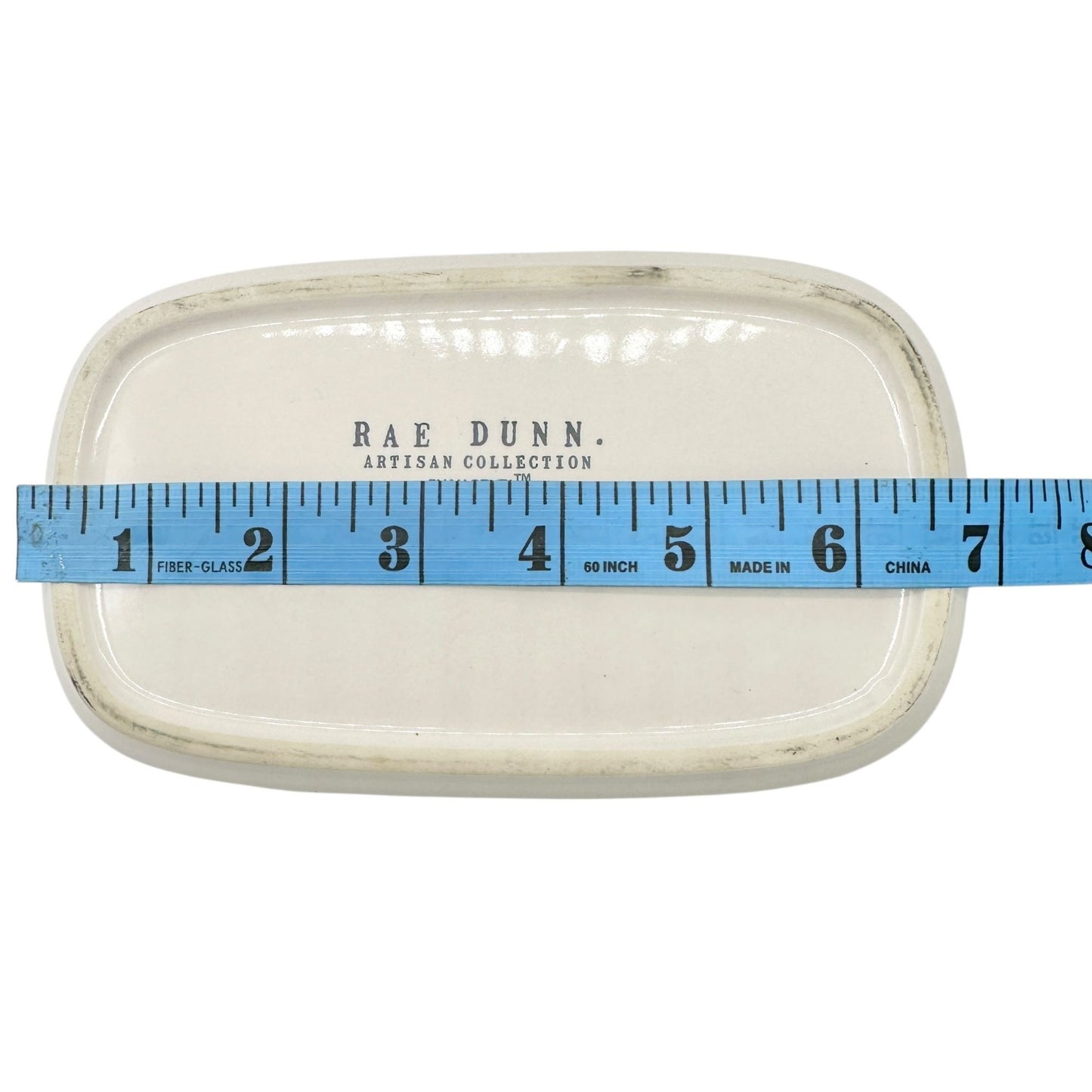 Rae Dunn Artisan Collection BUTTER Dish with Lid Ceramic White Black Letters NEW