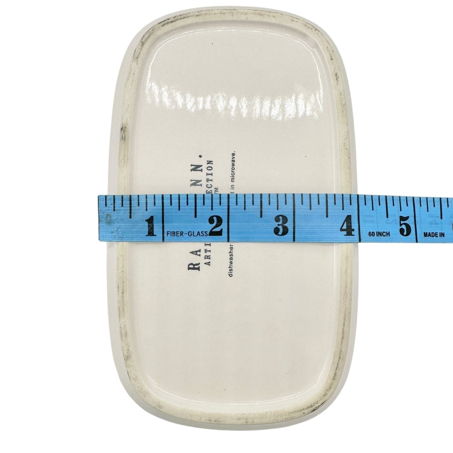 Rae Dunn Artisan Collection BUTTER Dish with Lid Ceramic White Black Letters NEW