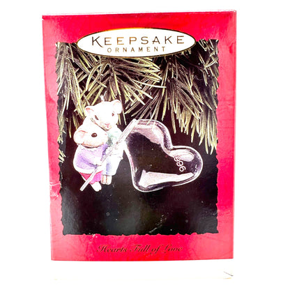 Hallmark Keepsake Ornament 1996 Hearts Full Of Love Mice Bubble Heart