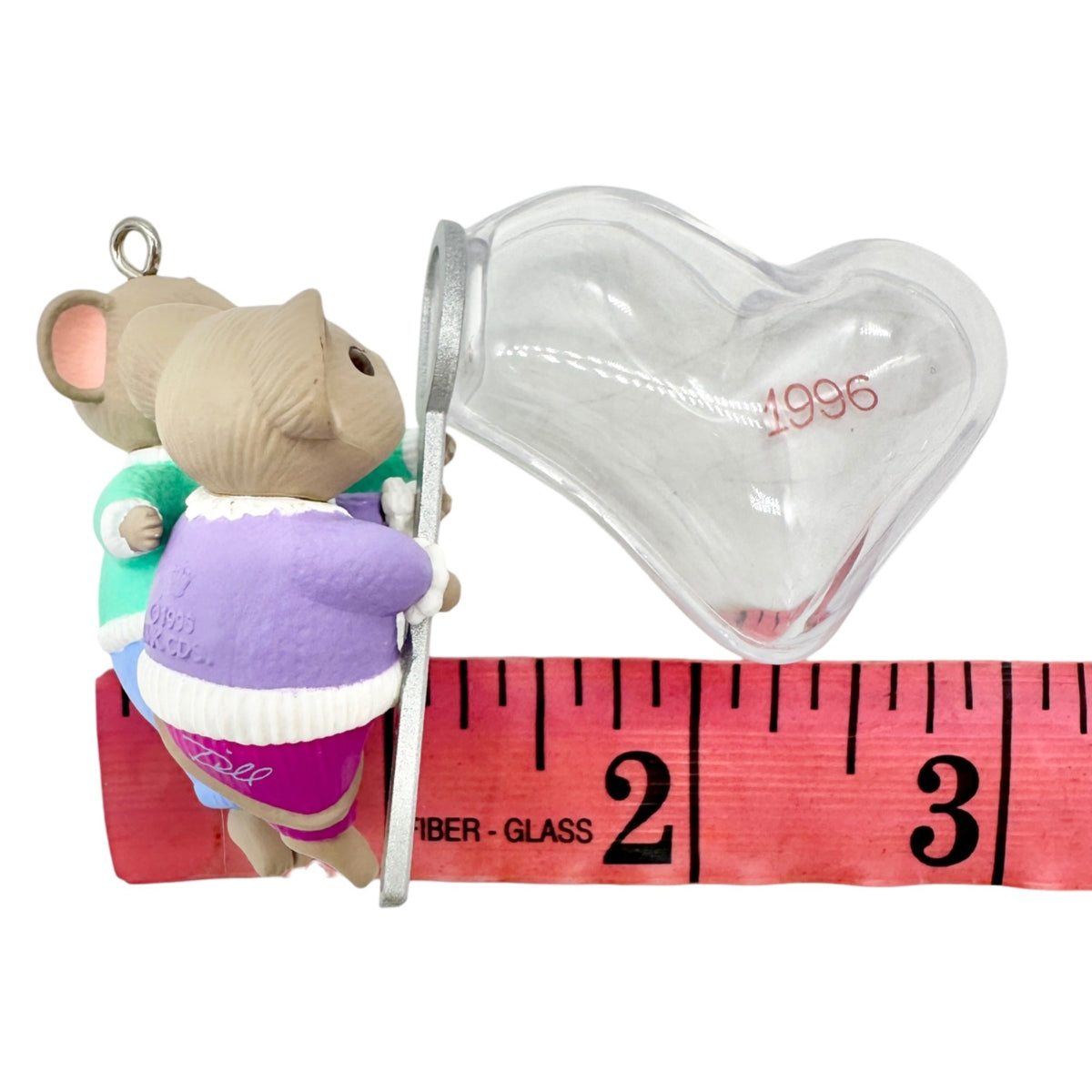 Hallmark Keepsake Ornament 1996 Hearts Full Of Love Mice Bubble Heart