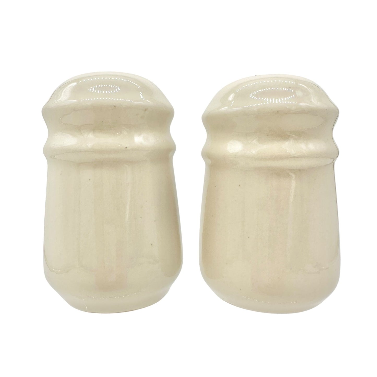 Vintage Ceramic Salt and Pepper Shakers Painted Cottage Village Design