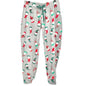 Isaac Mizrahi Sleepwear Womens S Santa Hat Print Gray Pajama Pants Christmas
