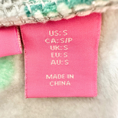 Isaac Mizrahi Sleepwear Womens S Santa Hat Print Gray Pajama Pants Christmas