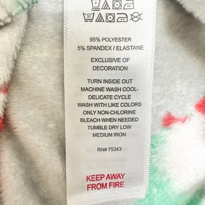 Isaac Mizrahi Sleepwear Womens S Santa Hat Print Gray Pajama Pants Christmas