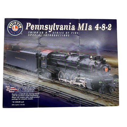 Lionel Pennsylvania M1a 4-8-2 Locomotive Brochure 2002 Ed 3/5 Model Train Guide