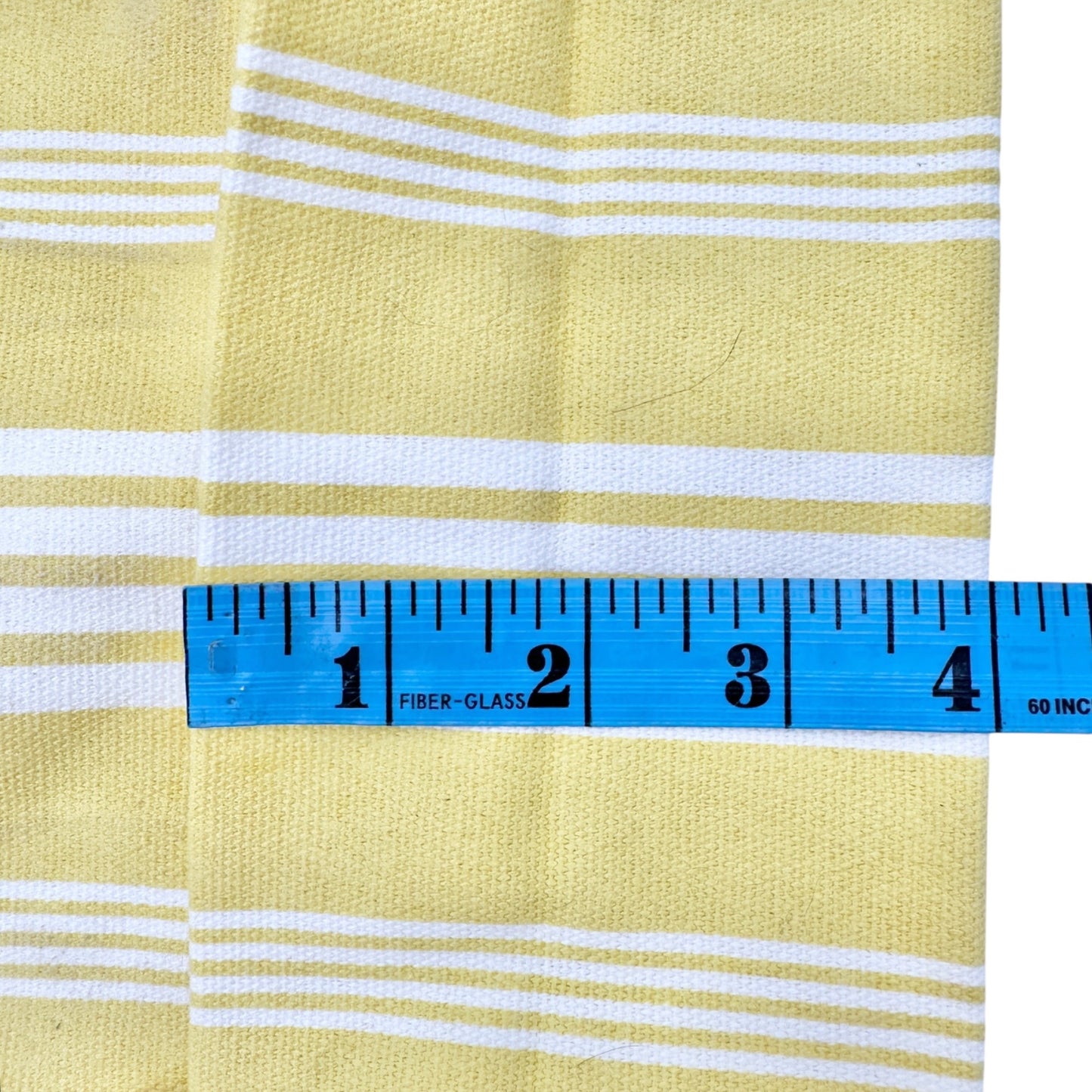 Flying Tiger Copenhagen Tote Bag 20x14x4 Yellow and White Striped Cotton