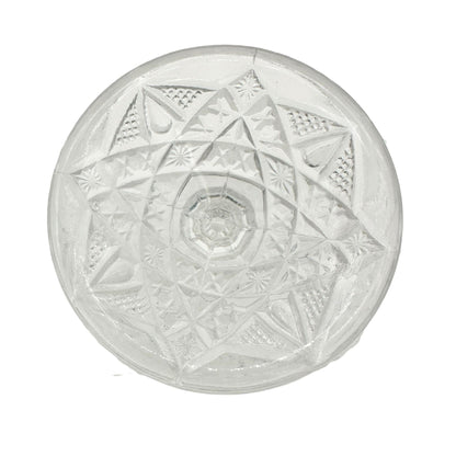 Euclid Rexford Etched Clear EAPG Glass Fruit Stand Childrens Tableware 6.5" Wide