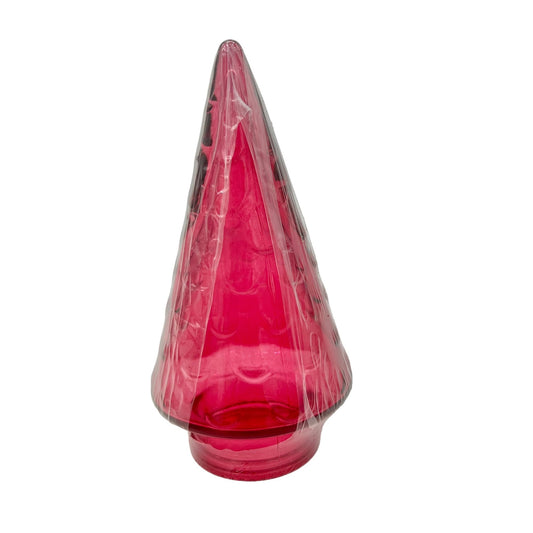 Pink Glass Tree Christmas Holiday Decor NEW