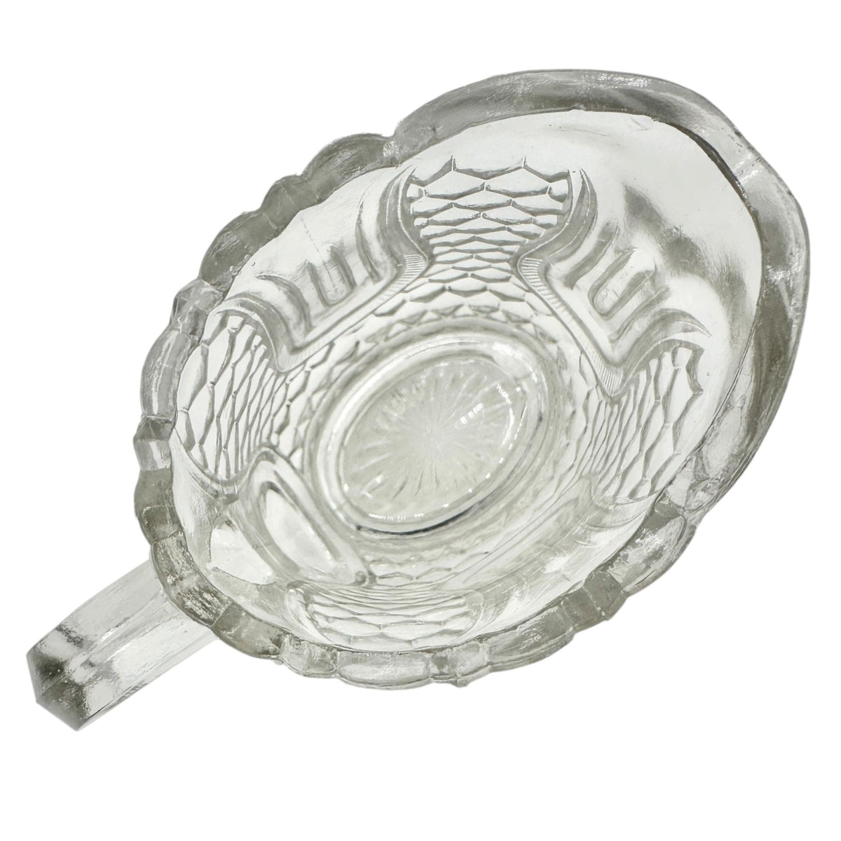 Federal Glass 1914 Wabash Childrens Tableware 5pc Set Tulip & Honeycomb Pattern