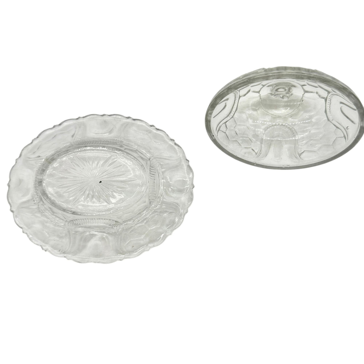 Federal Glass 1914 Wabash Childrens Tableware 5pc Set Tulip & Honeycomb Pattern