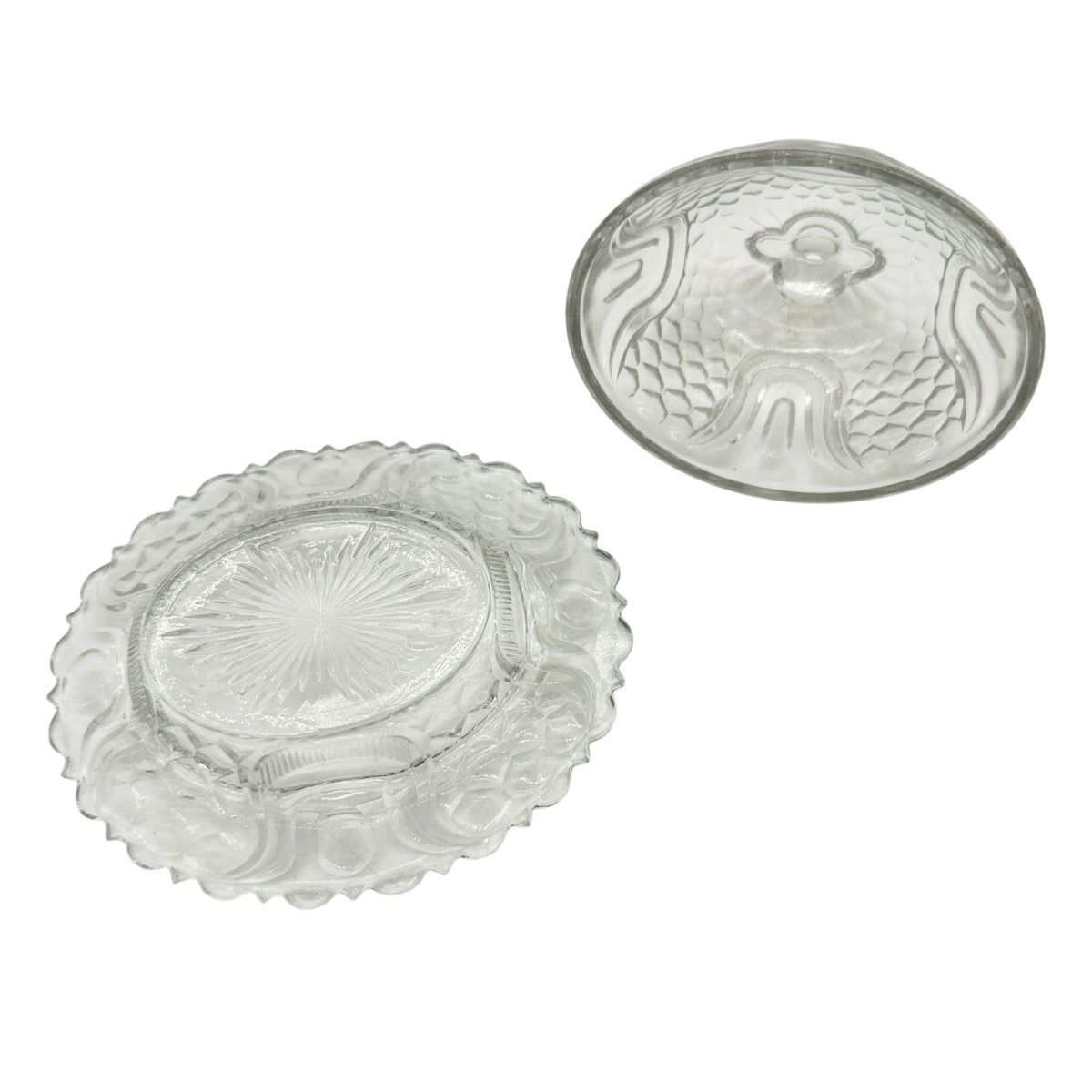 Federal Glass 1914 Wabash Childrens Tableware 5pc Set Tulip & Honeycomb Pattern
