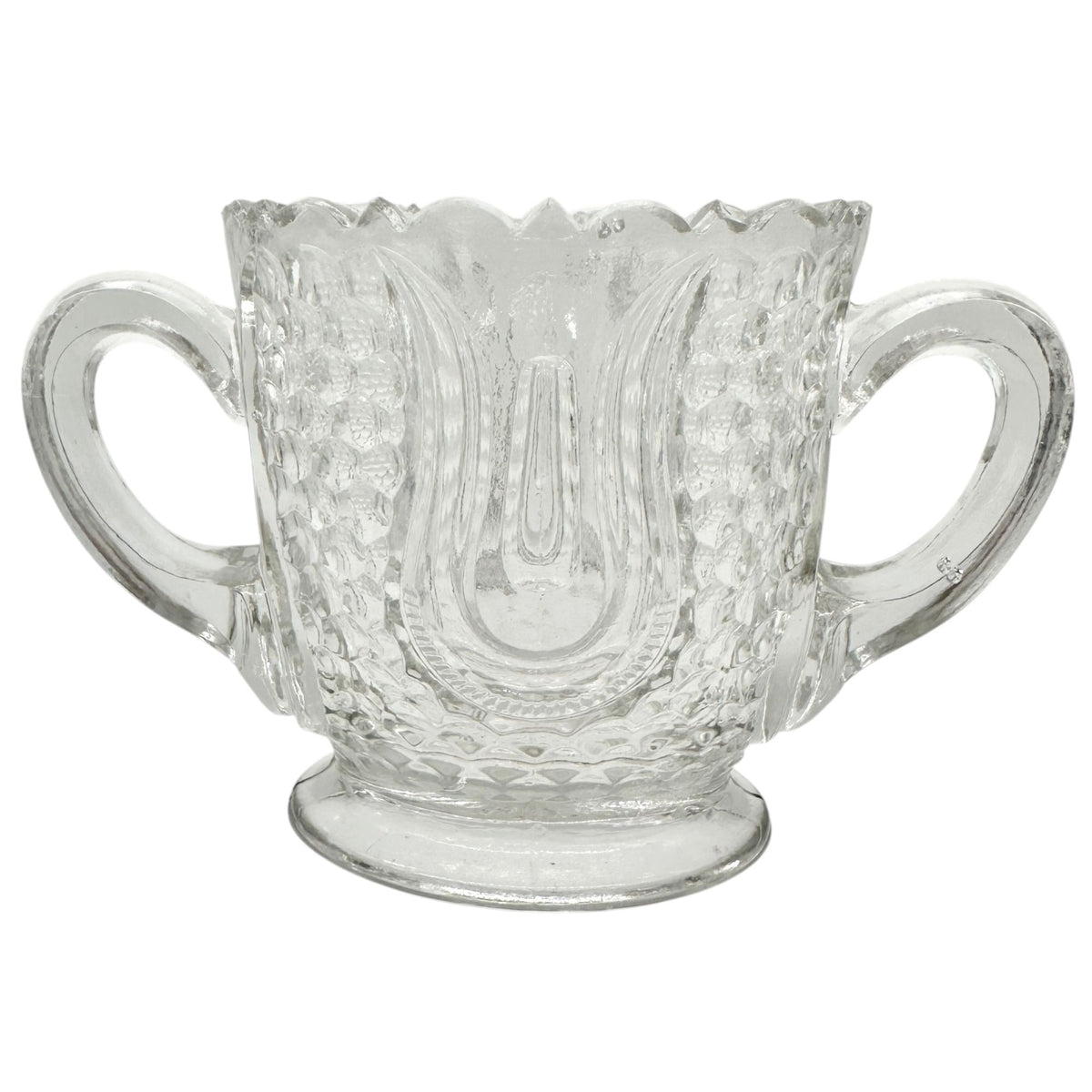 Federal Glass 1914 Wabash Childrens Tableware 5pc Set Tulip & Honeycomb Pattern