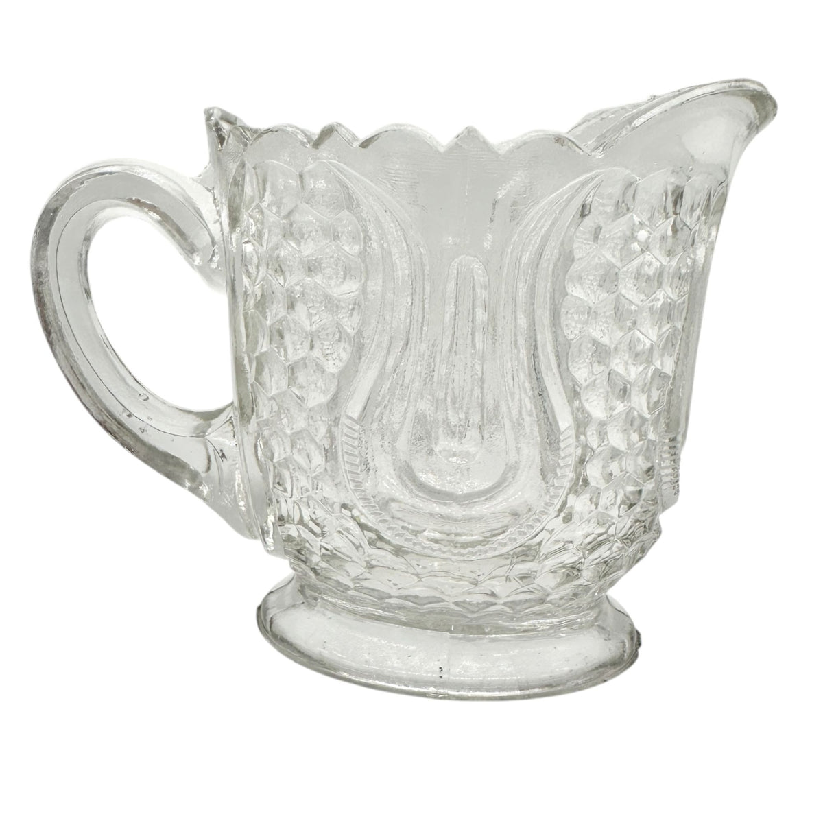 Federal Glass 1914 Wabash Childrens Tableware 5pc Set Tulip & Honeycomb Pattern